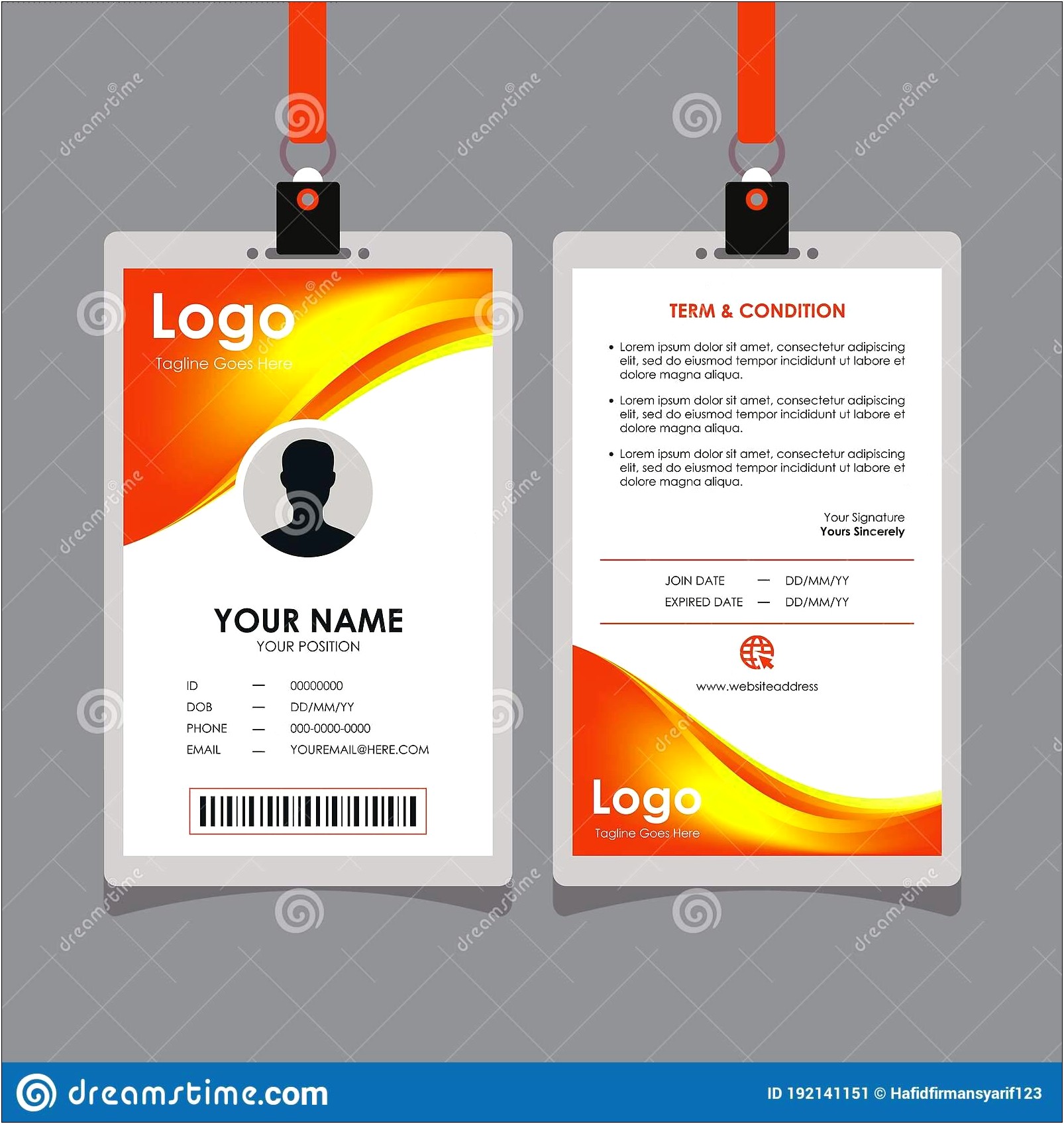 College Id Card Template Free Download
