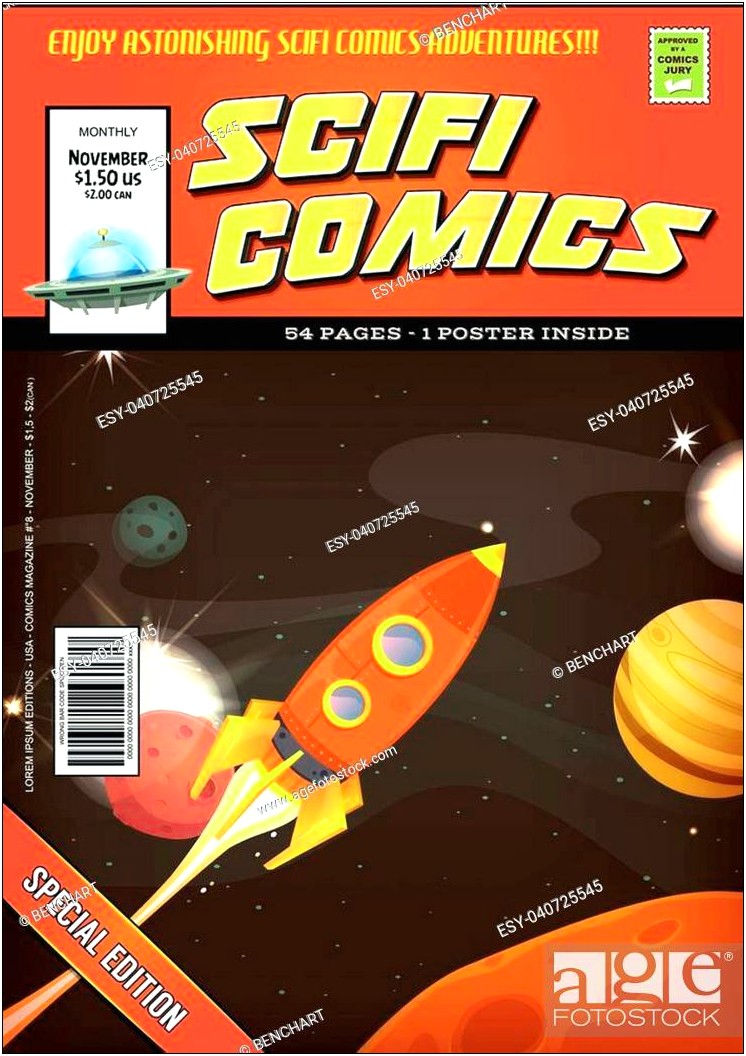 Comic Book Cover Template Illustrator Free