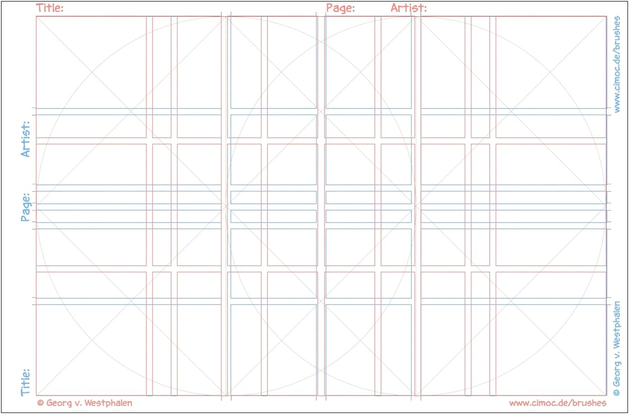Comic Book Layout Template Photoshop Free