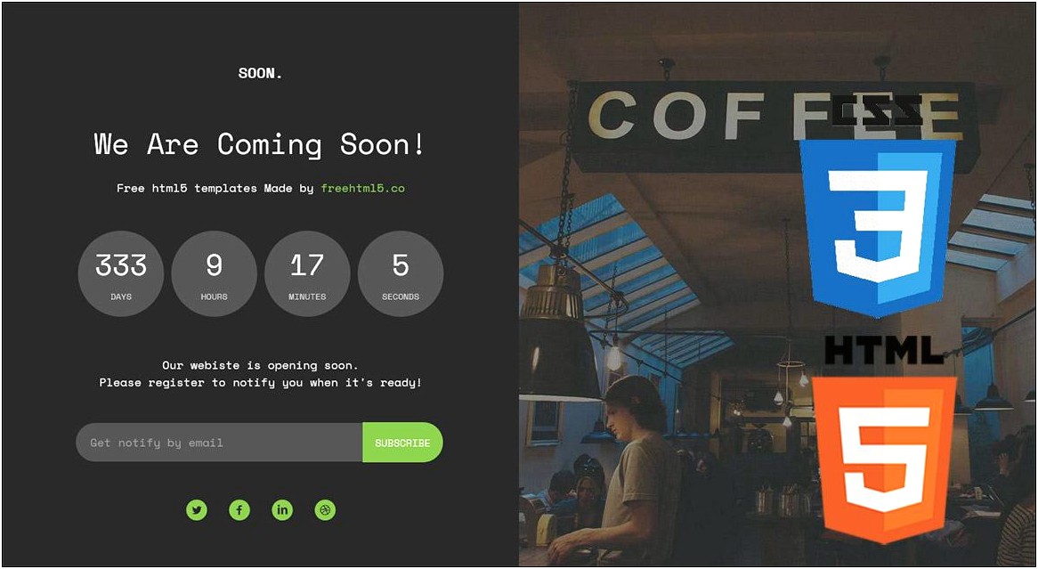 Coming Soon Css Template Free Download