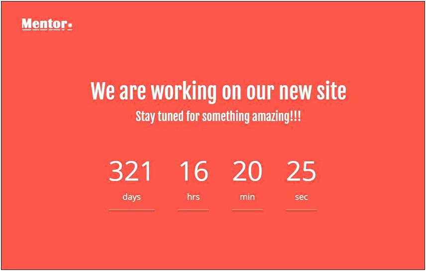 Coming Soon Html Css Template Free Download
