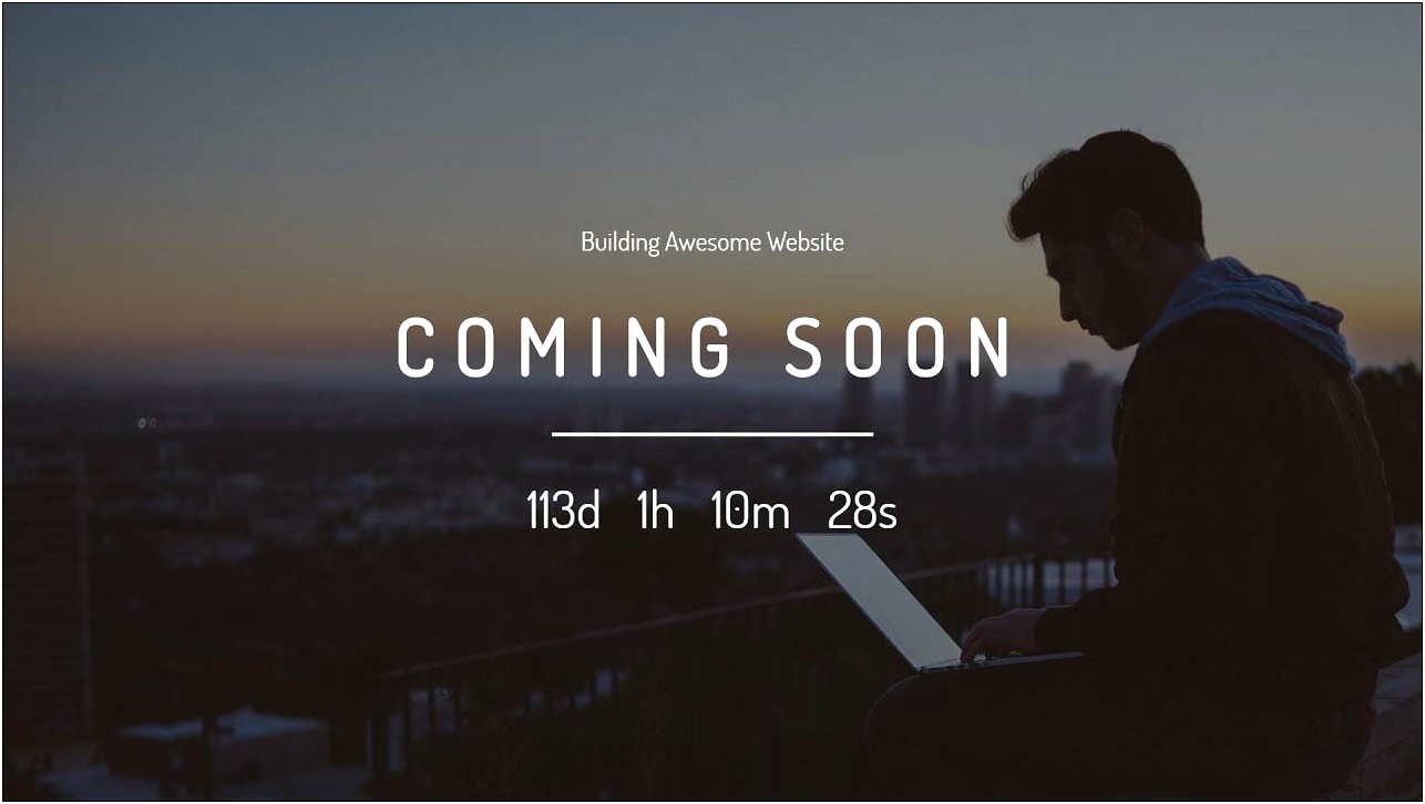 Coming Soon Html Page Template Free Download