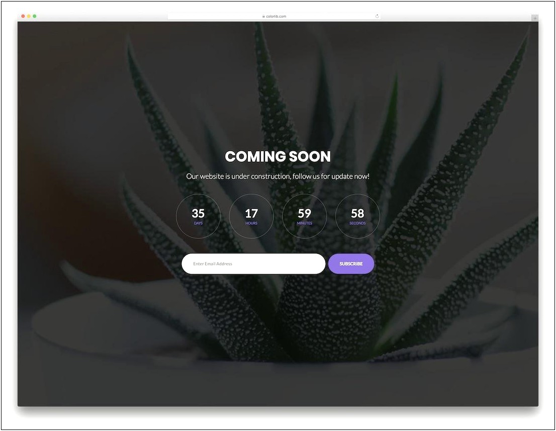 Coming Soon One Page Html Template Free Download