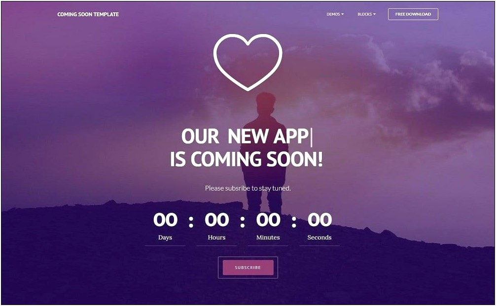 Coming Soon Responsive Template Free Download