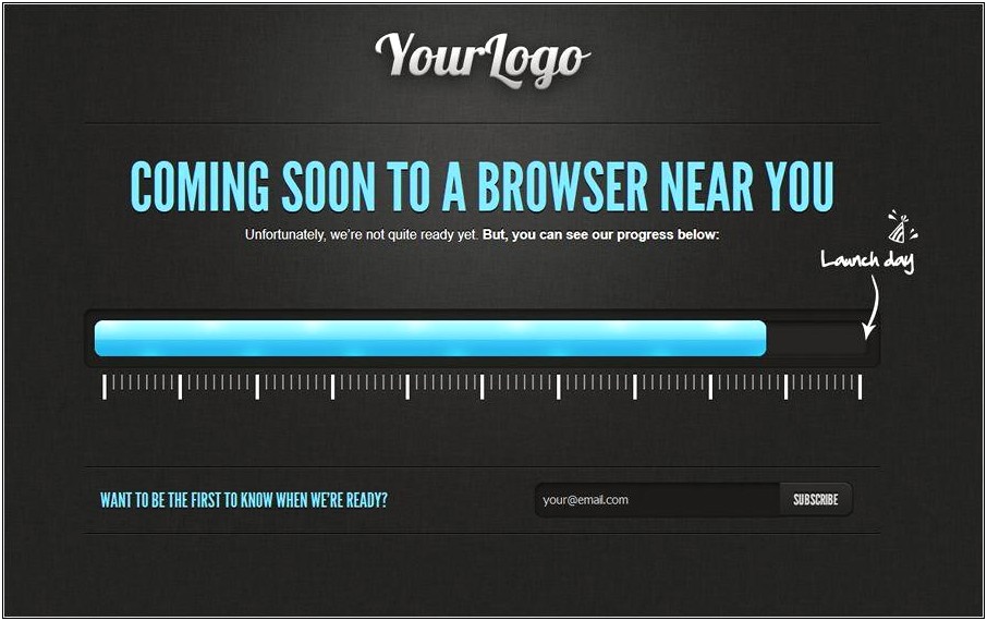 Coming Soon Template Bootstrap Free Download