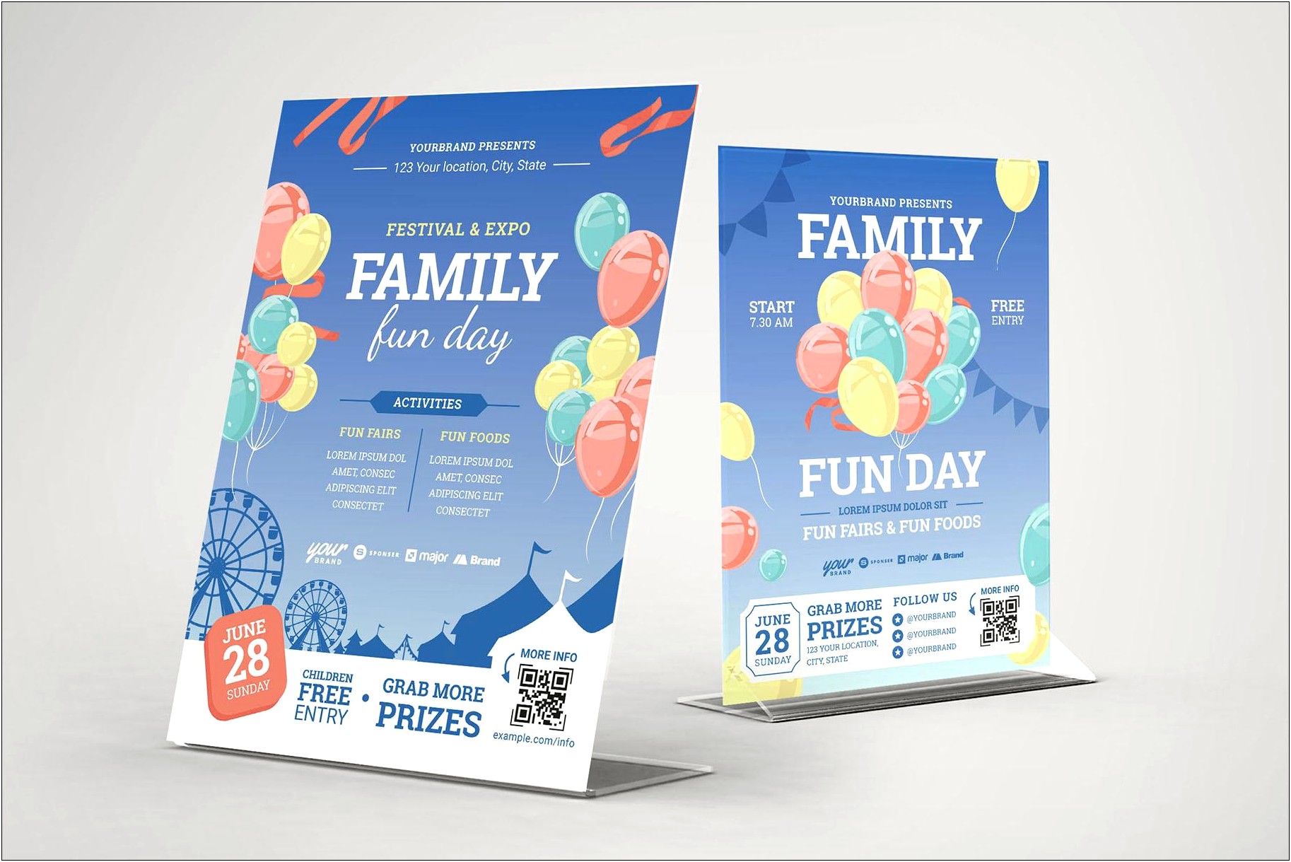 Community Fun Day Flyer Template Free
