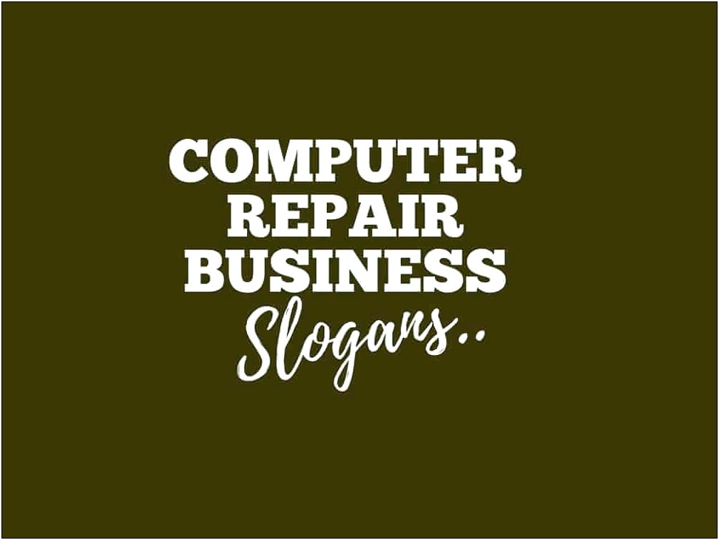 Computer Repair Mini Commercial Templates Free