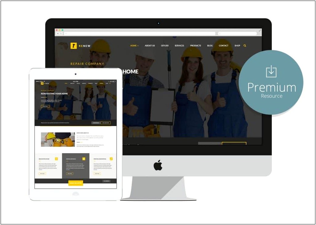 Construction Company Html5 Template Free Download