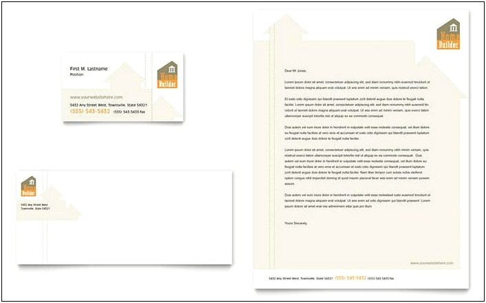 Construction Company Letterhead Template Word Free