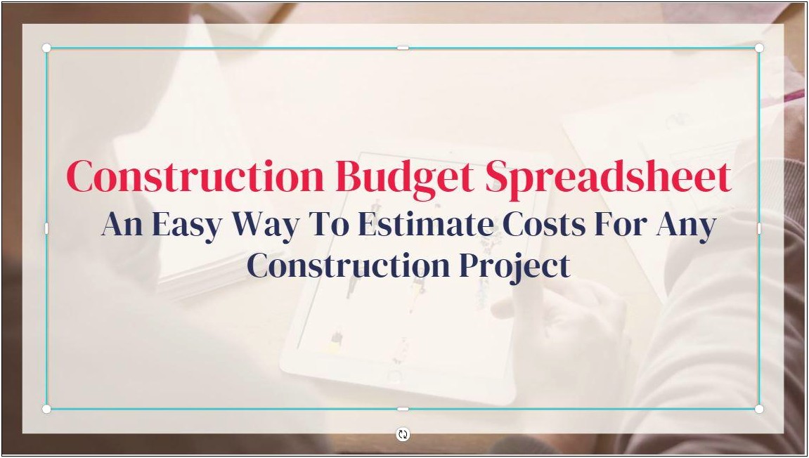 Construction Cost Estimate Template Excell Free
