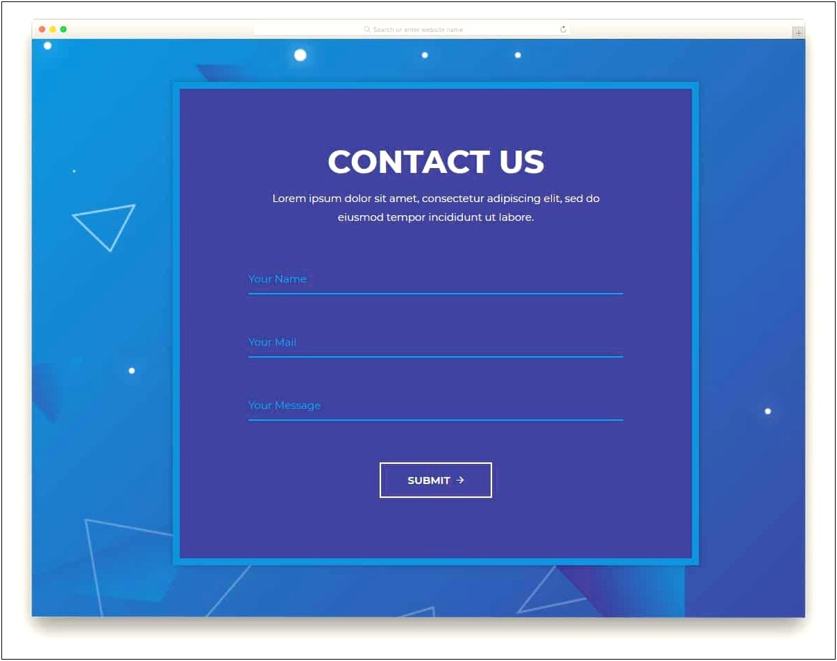 Contact Form Template Html Free Download