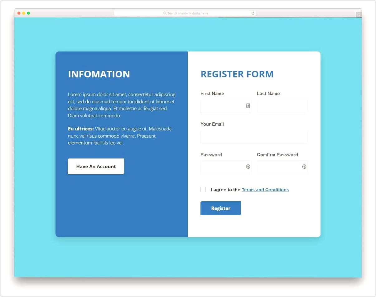 Contact Us Page Html Template Free Download