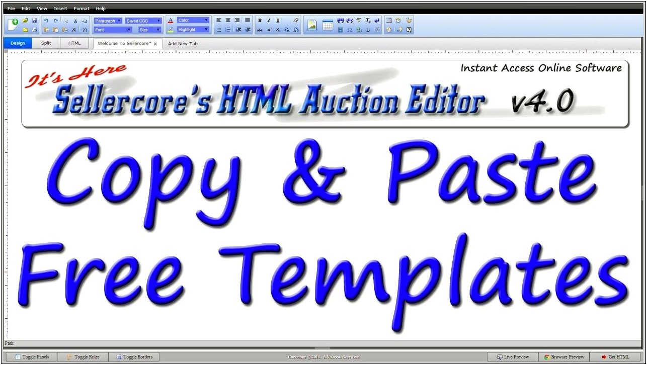 Copy And Paste Ebay Templates Free