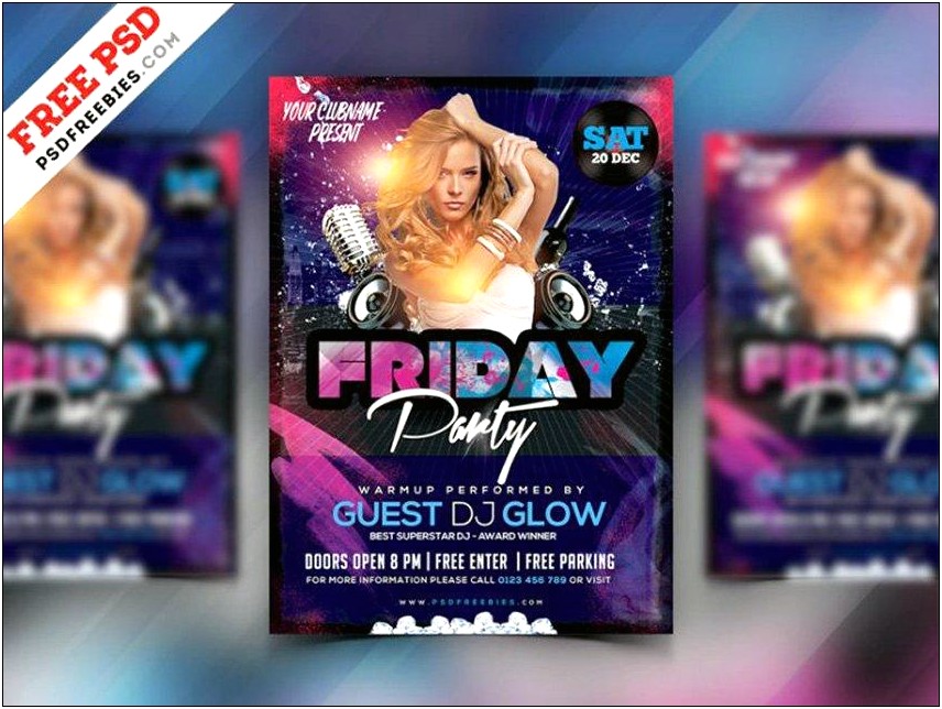 Corel Draw Party Flyer Templates Free Download