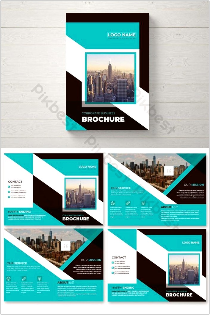 Corporate Bifold Brochure Template Free Download