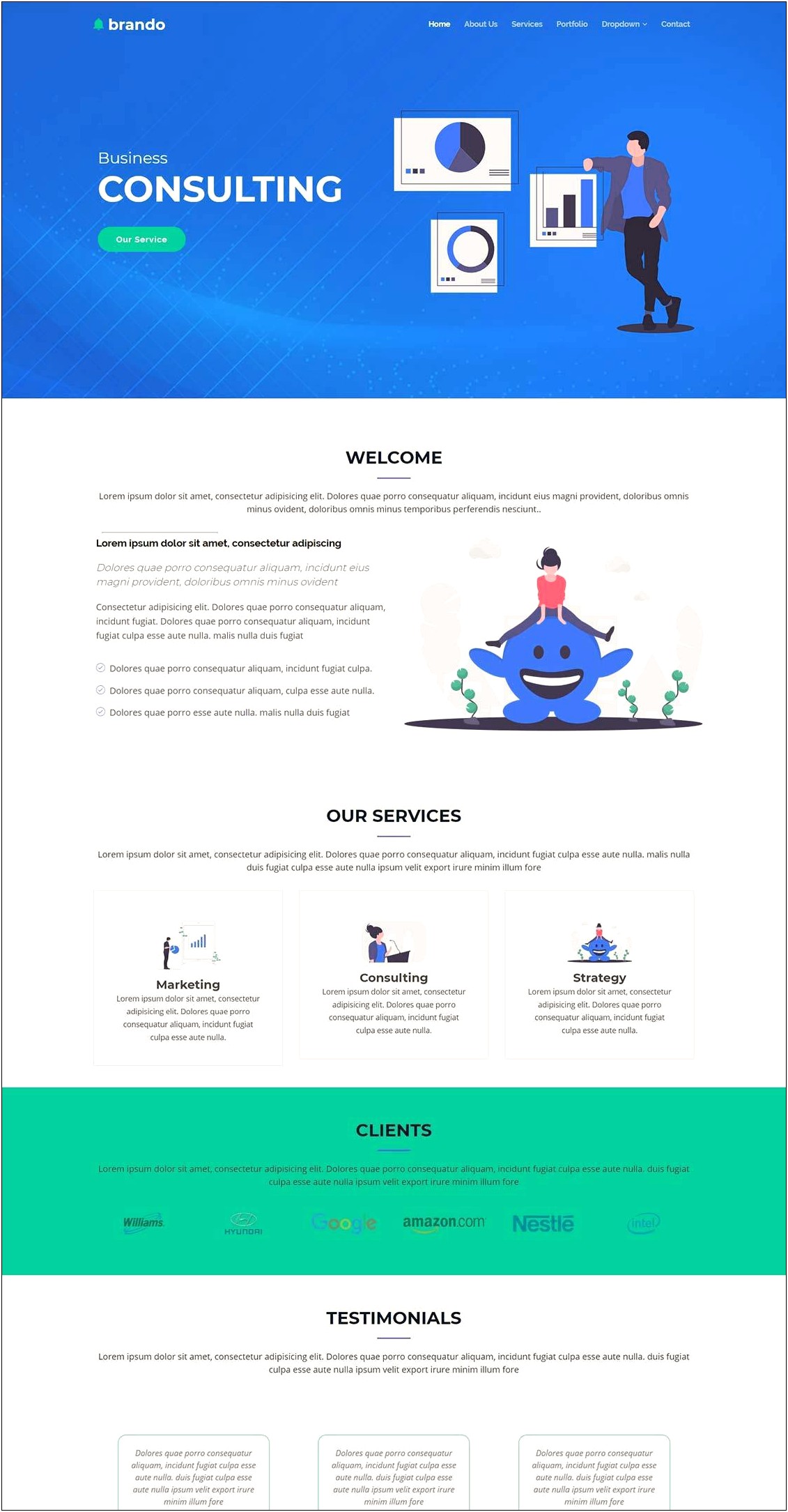 Corporate Business Bootstrap Template Free Download