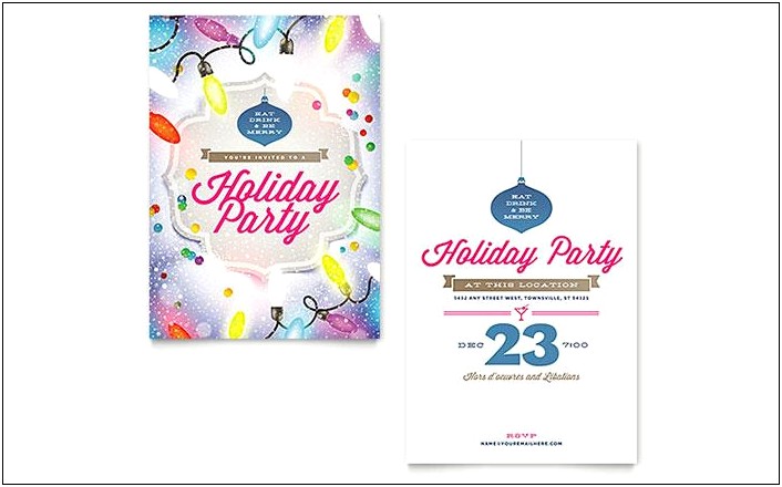 Corporate Christmas Party Invitation Templates Free