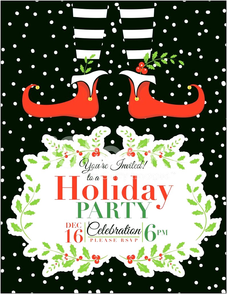 Corporate Holiday Party Invitation Template Free
