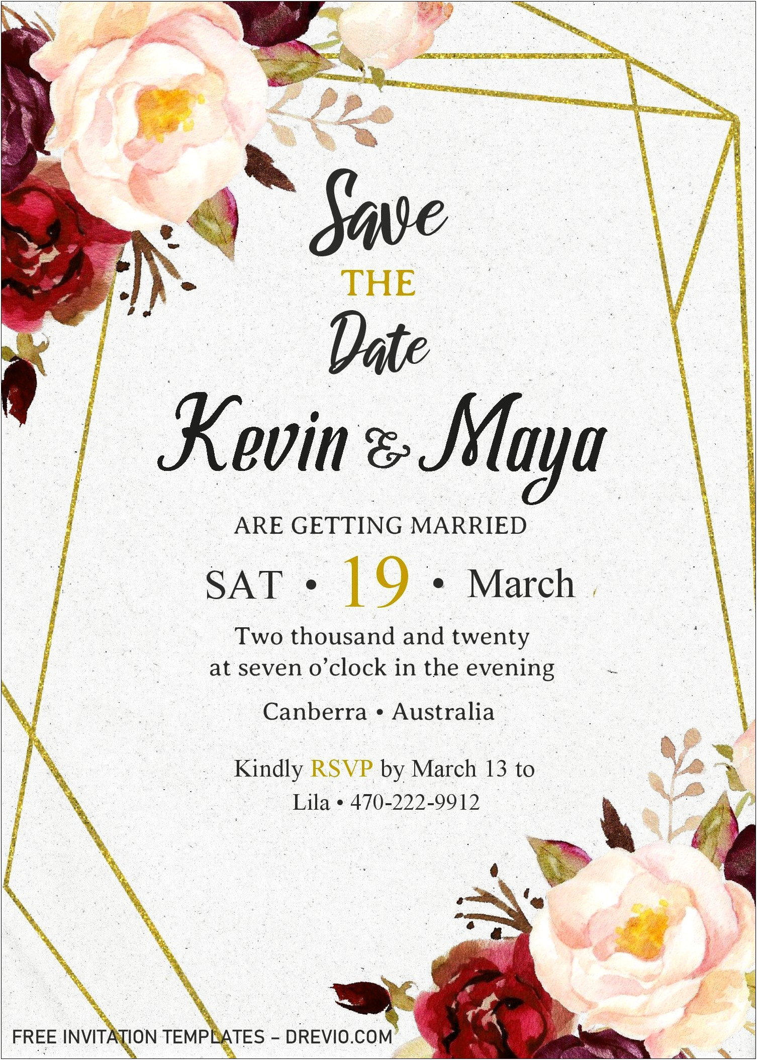 Corporate Save The Date Templates Free