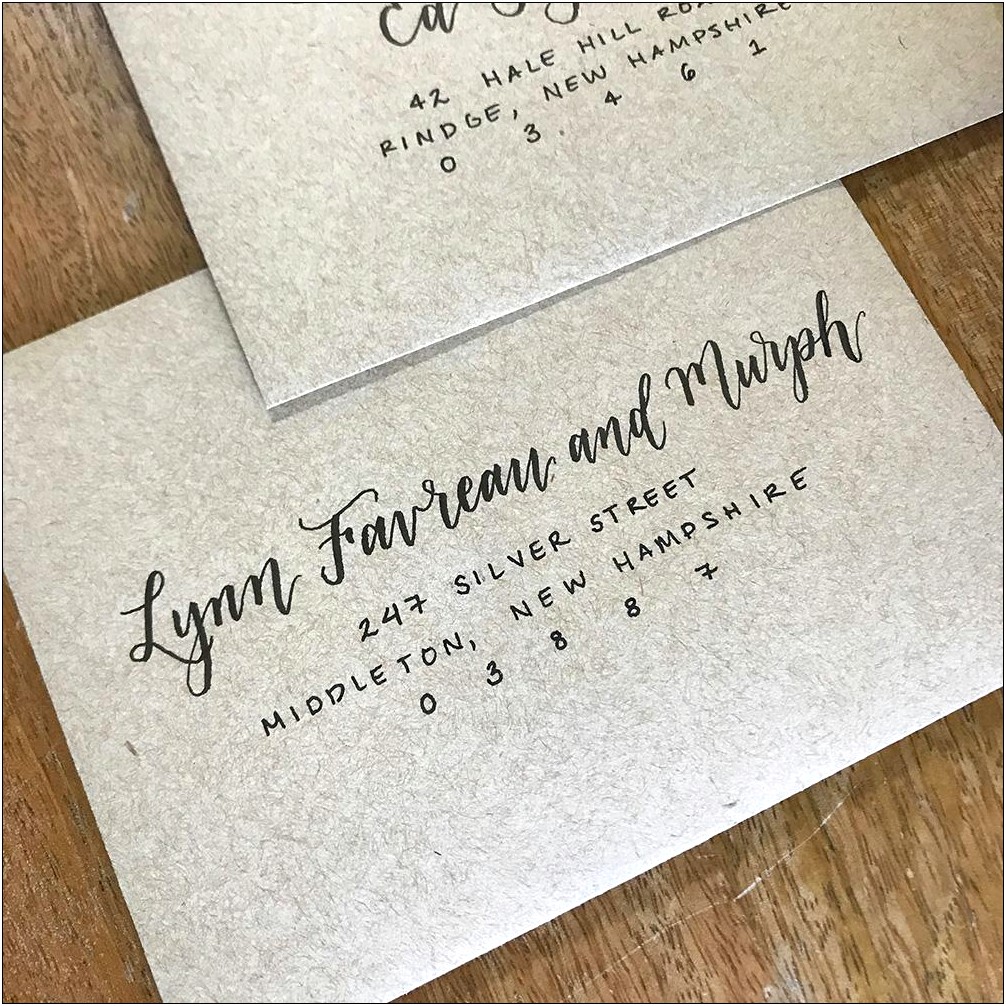Correct Way To Address Wedding Invitation Envelopes
