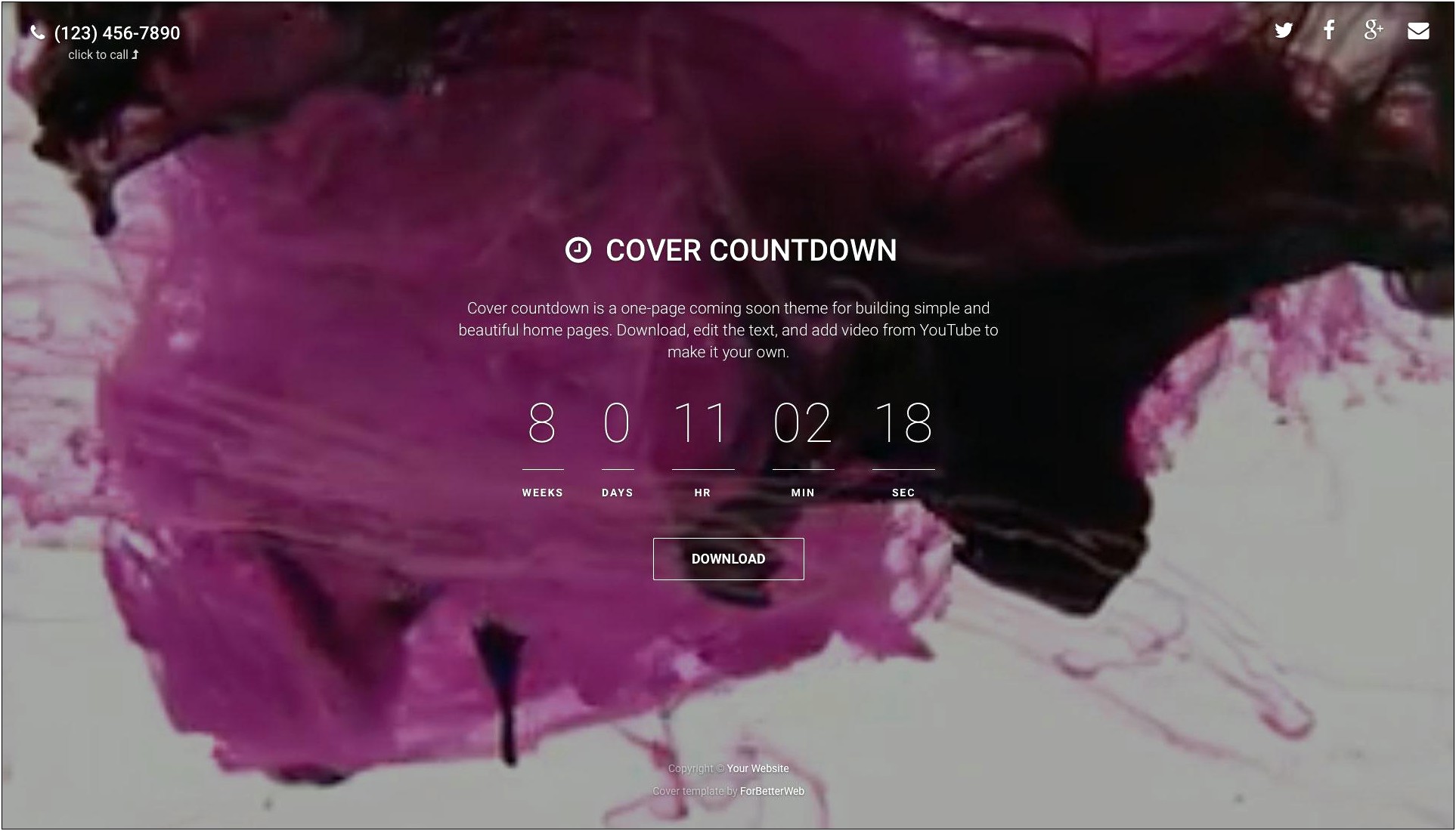 Countdown Timer Html Template Free Download