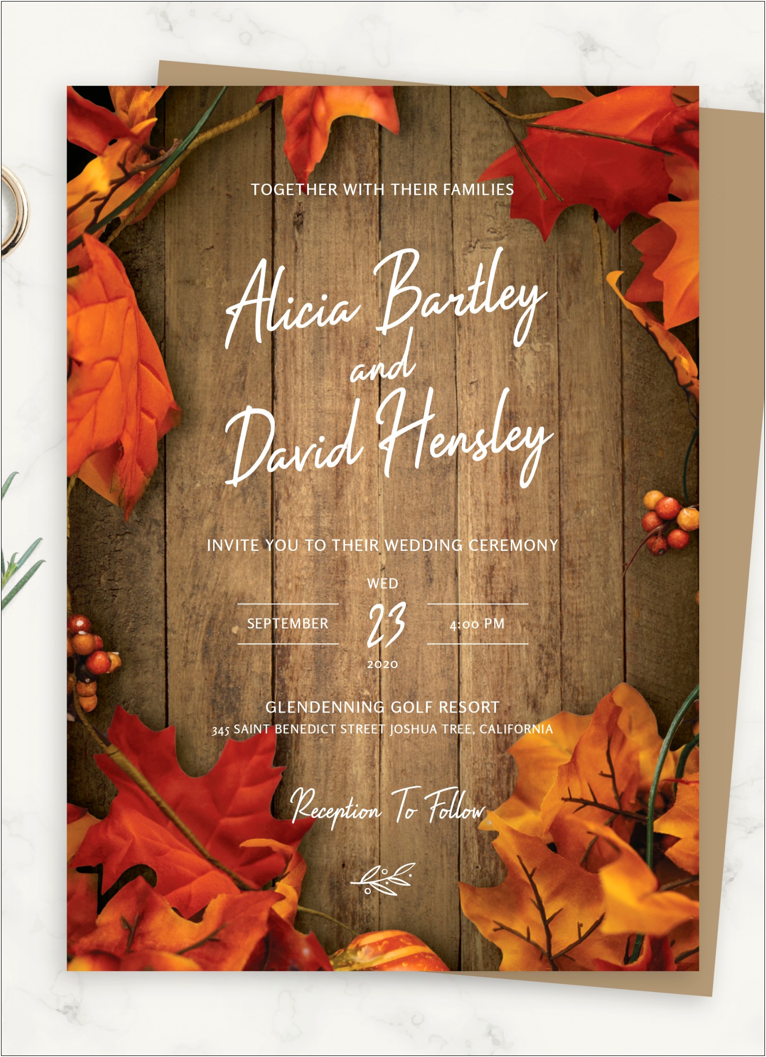 Country Wedding Invitation Templates Free Download