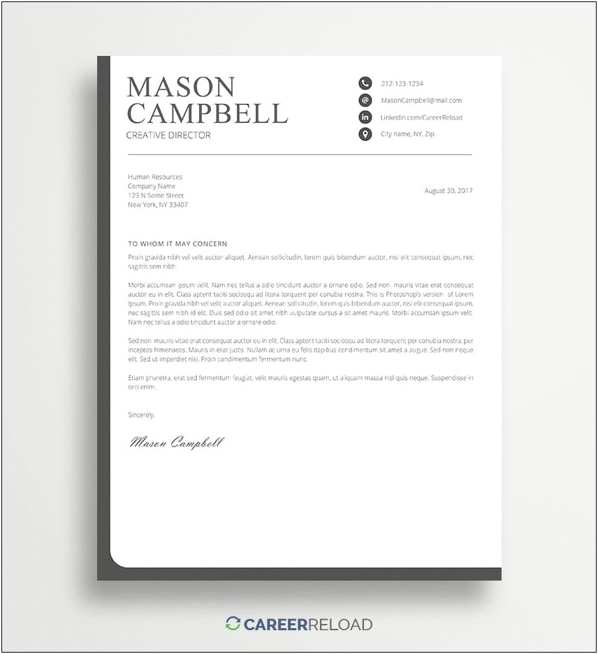 Cover Letter Template Free Download With Picture