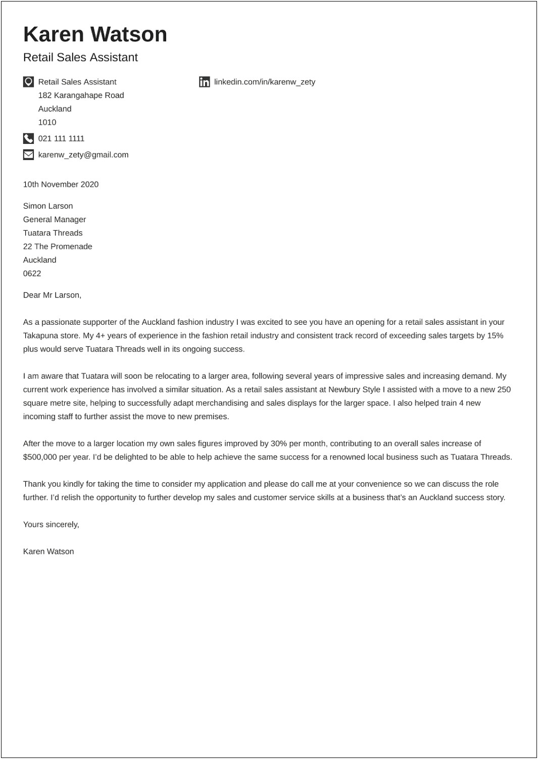 Cover Letter Templates Free Download Nz