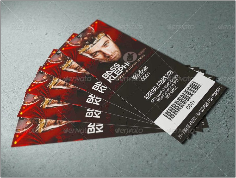 Create An Event Ticket Template Free