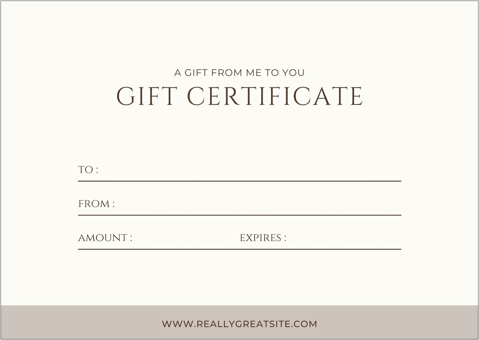 Create Your Own Gift Certificate Template Free