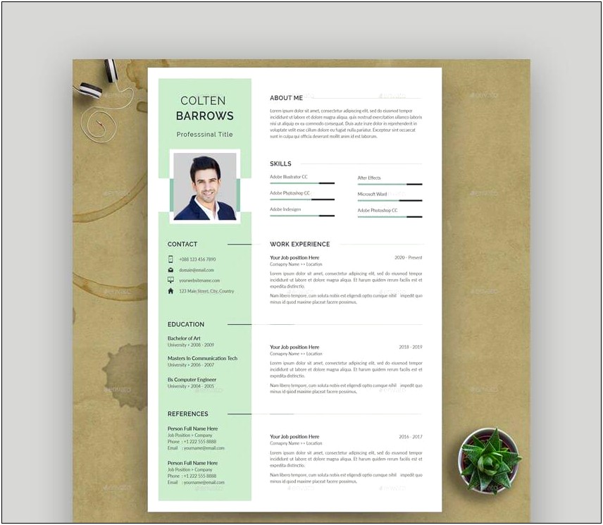 Creative Cv Template Word Download Free