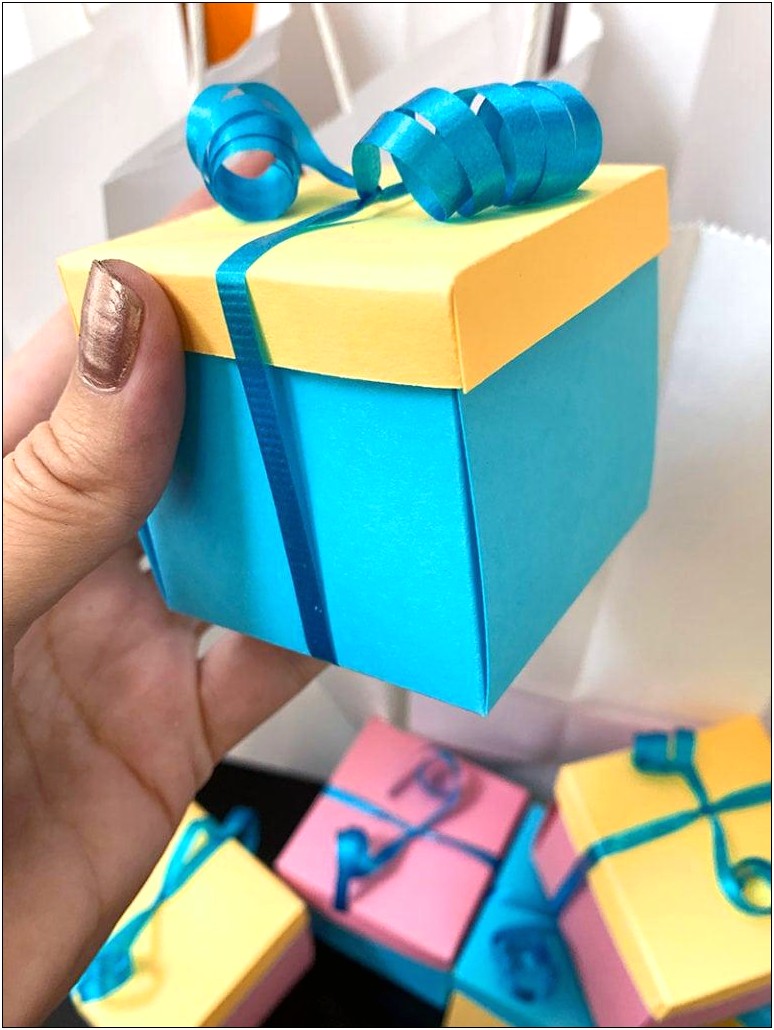 Cricut Gift Box Template Free Large