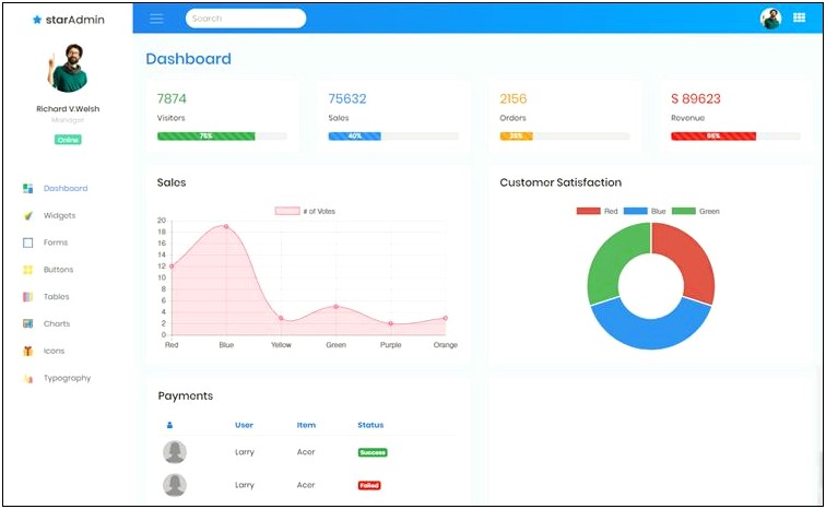 Crm Admin Panel Template Free Download