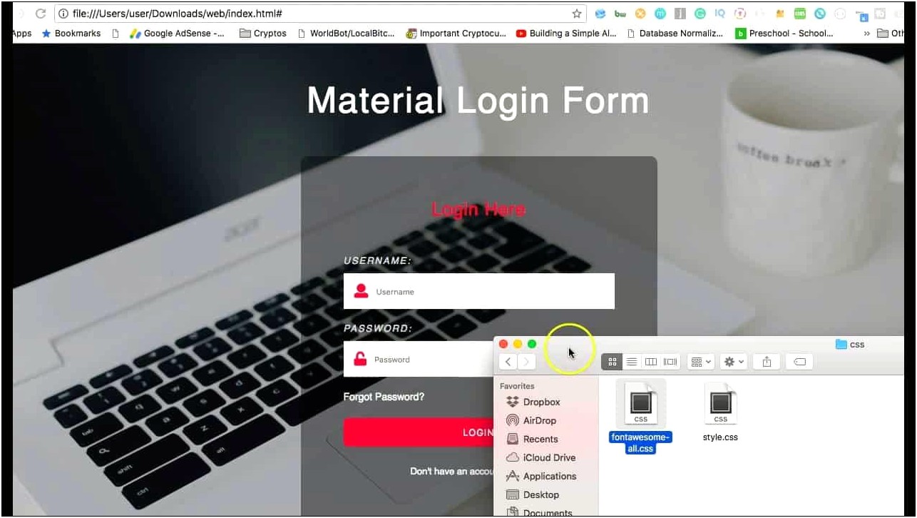 Css Html Login Form Templates Free Download