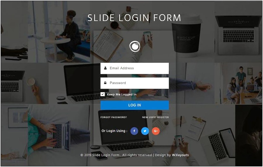 Css Template Free Download Login Page