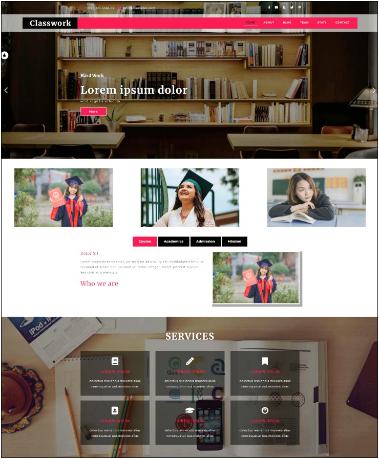 Css Templates Free Download For School