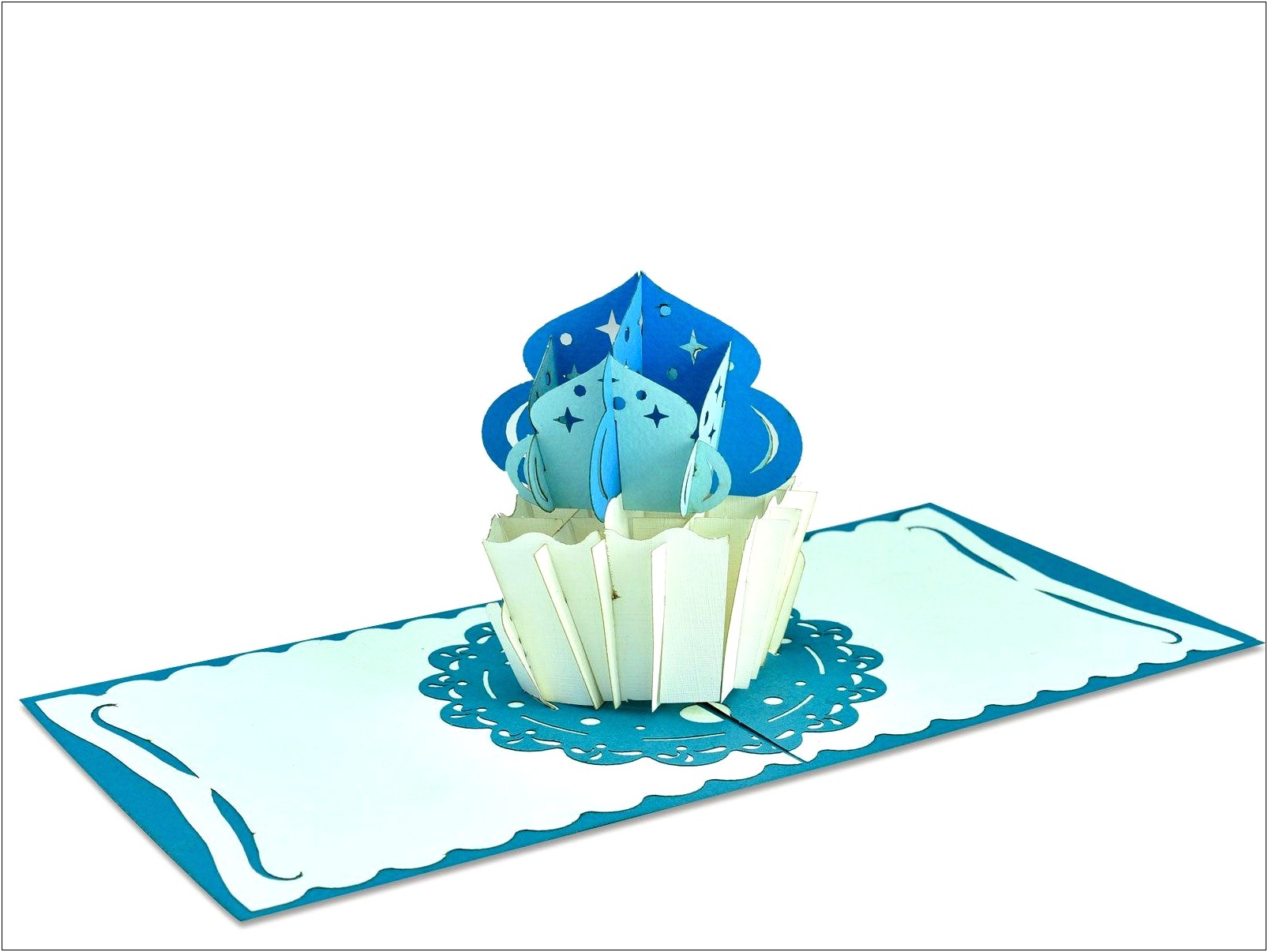 Cupcake Pop Up Card Template Free