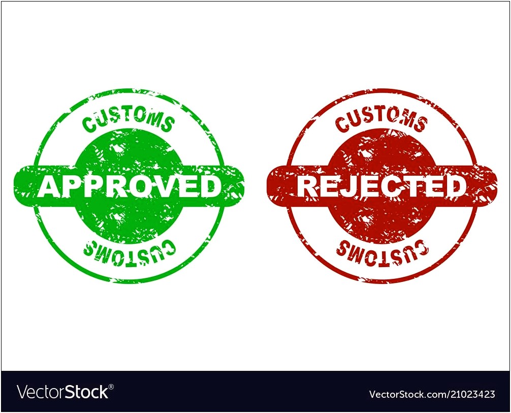 Custom Free Tansparent Rubber Stamp Approved Template