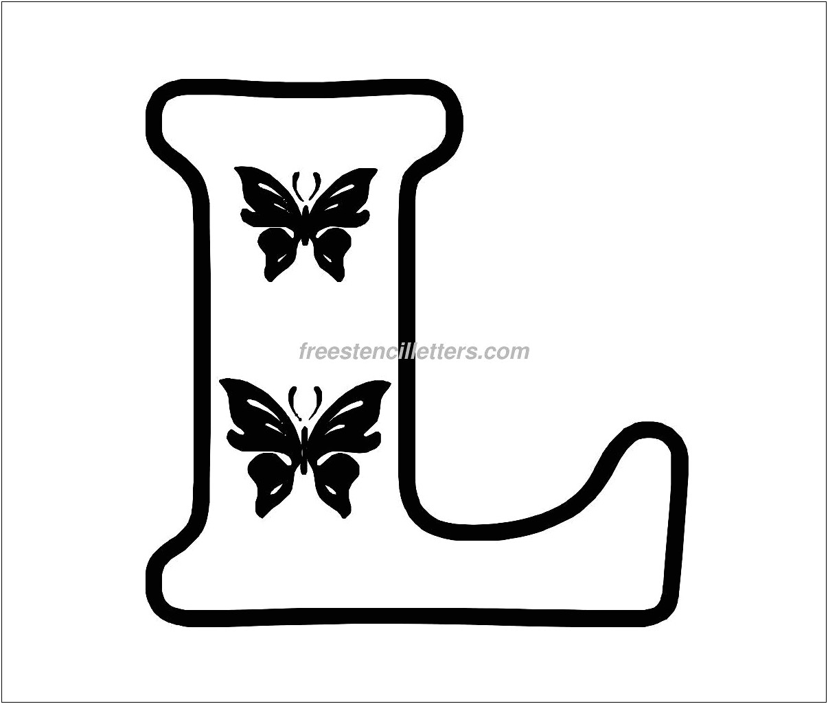 Cut Out Free Printable Letter Templates