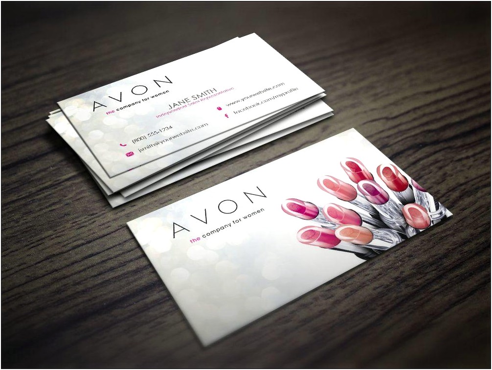 Cute Avon Logos For Business Cards Templates Free