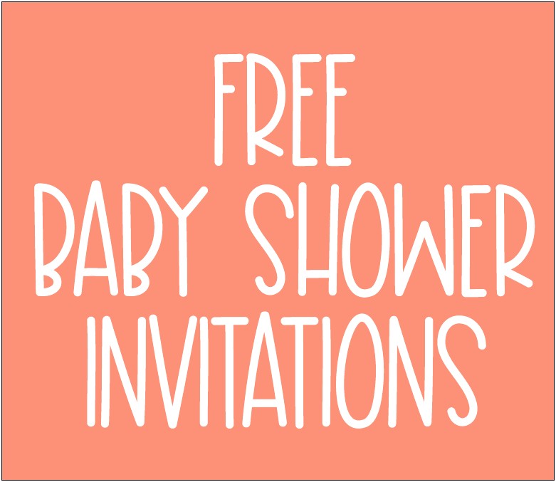 Cute Baby Shower Invitation Templates Free