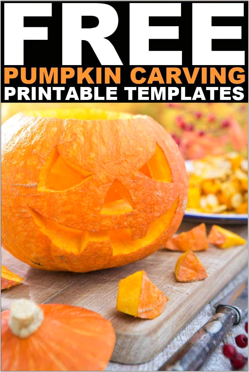 Cute Pumpkin Carving Templates Free Printable