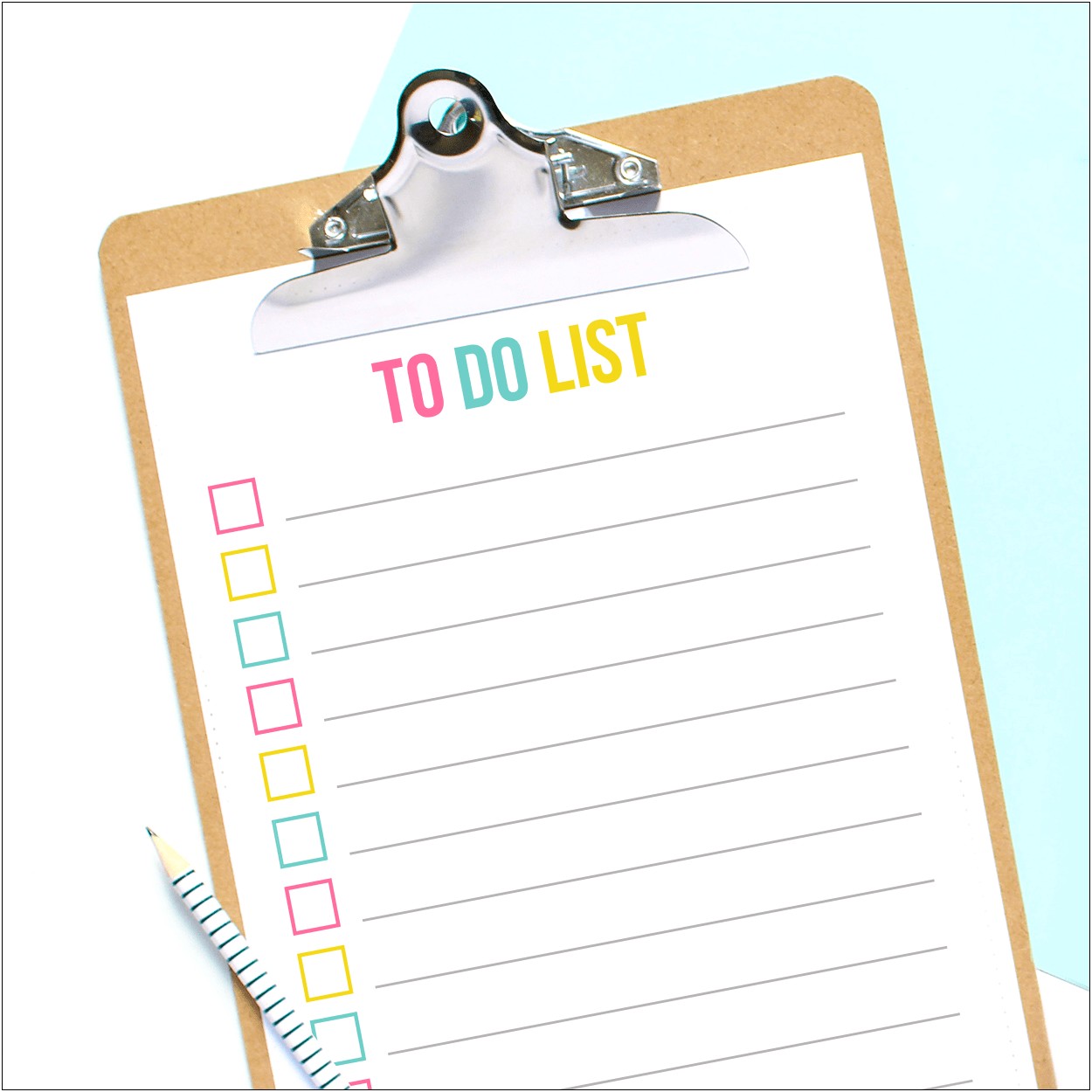 Cute To Do List Template Free