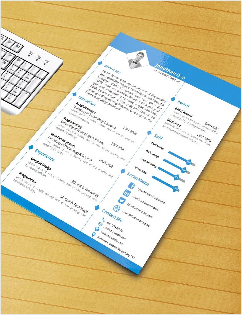 Cv Template 2017 Free Download Word