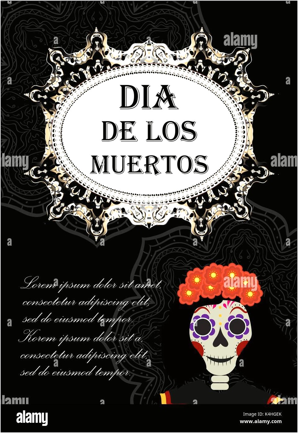 Day Of The Dead Invitation Template Free