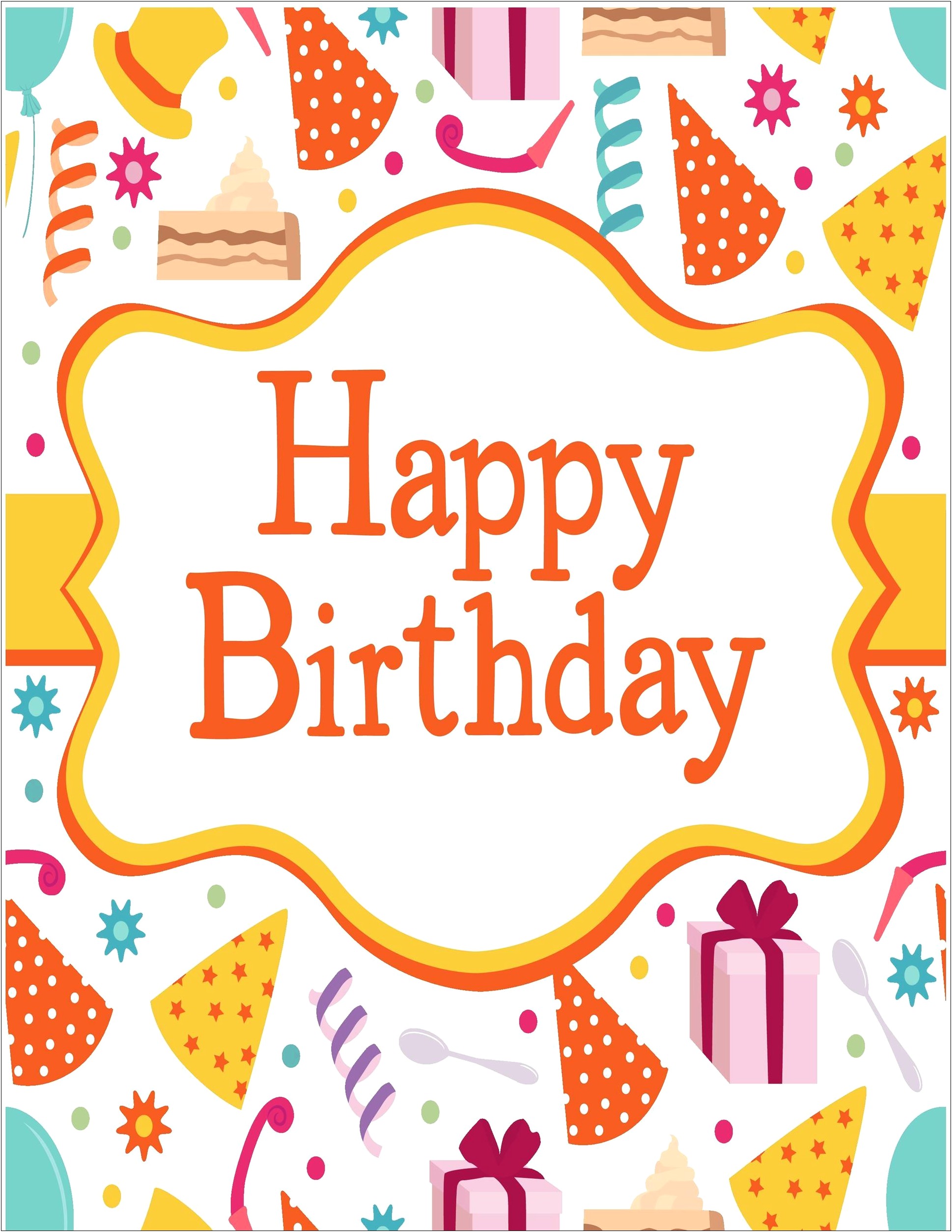 Design And Print Birthday Cards Free Templates