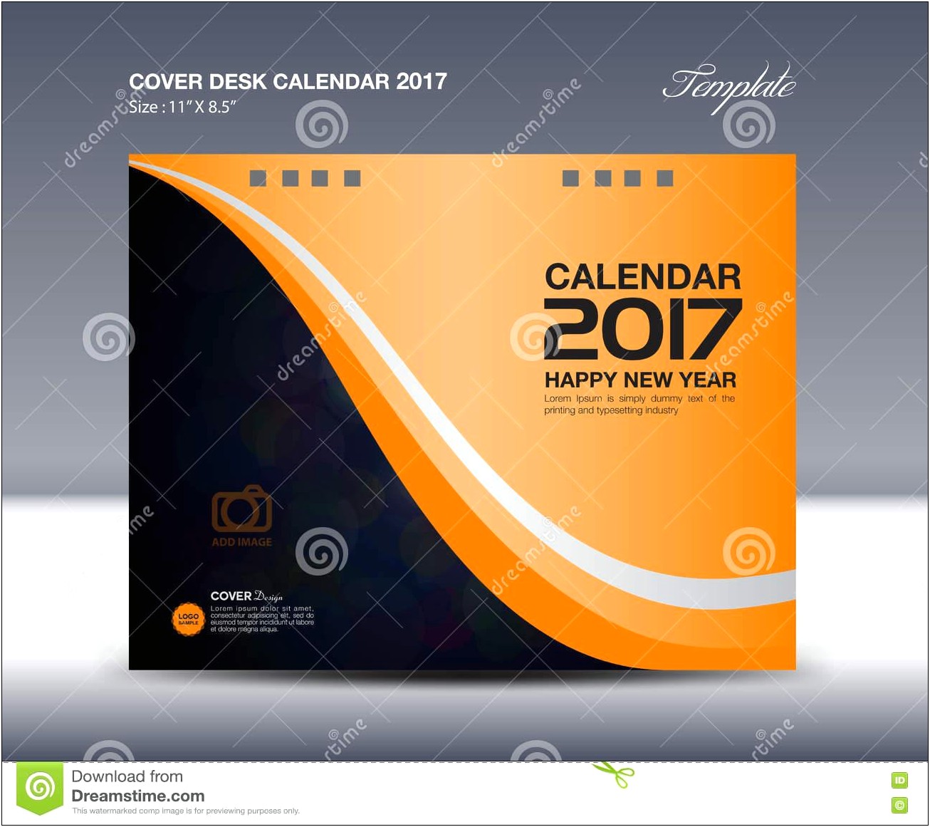 Desktop Calendar 2017 Template Free Download