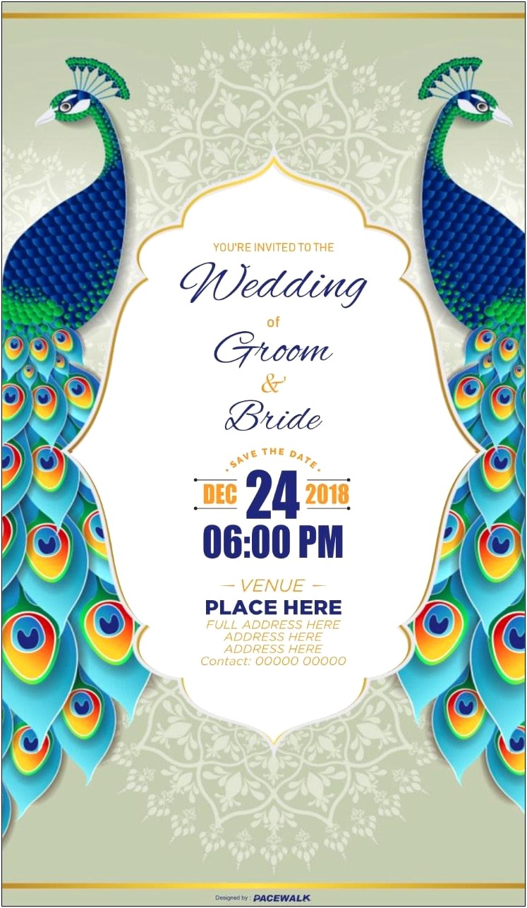 Digital Invitation Card For Indian Wedding