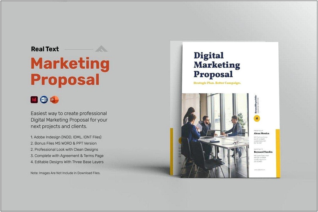 Digital Marketing Proposal Word Template Free Download