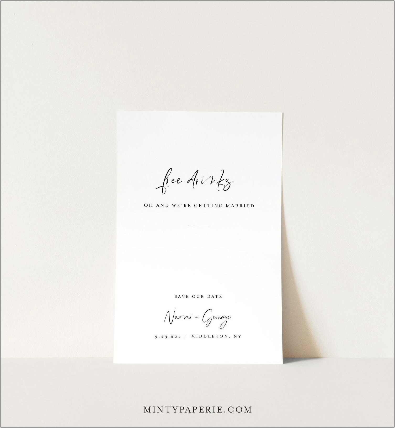 Digital Save The Date Template Free